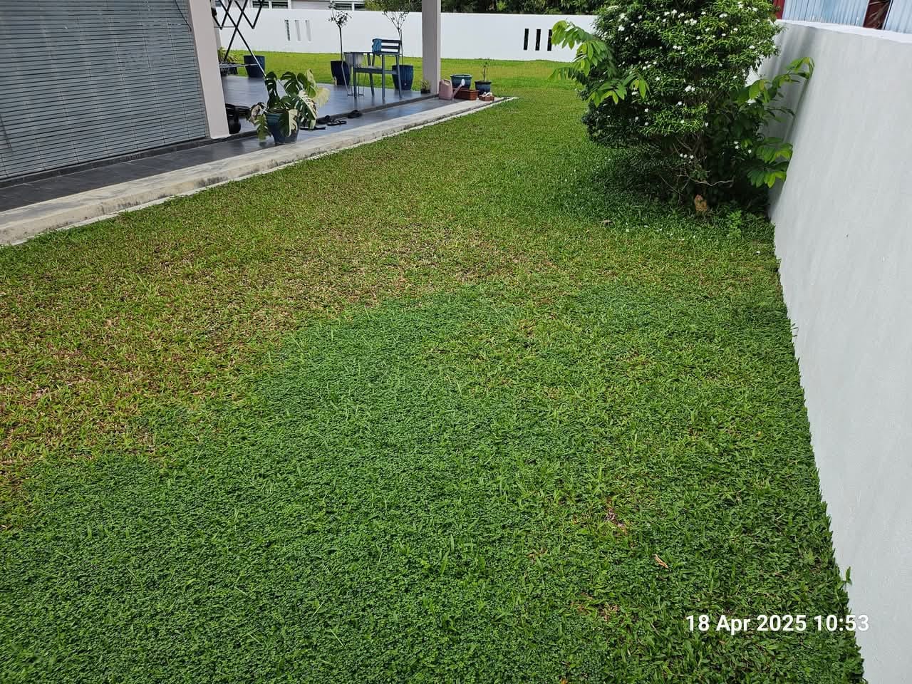 After lawn care